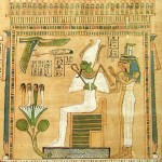 Osiris with Nephthys and Isis. Photograph by on Bodsworth